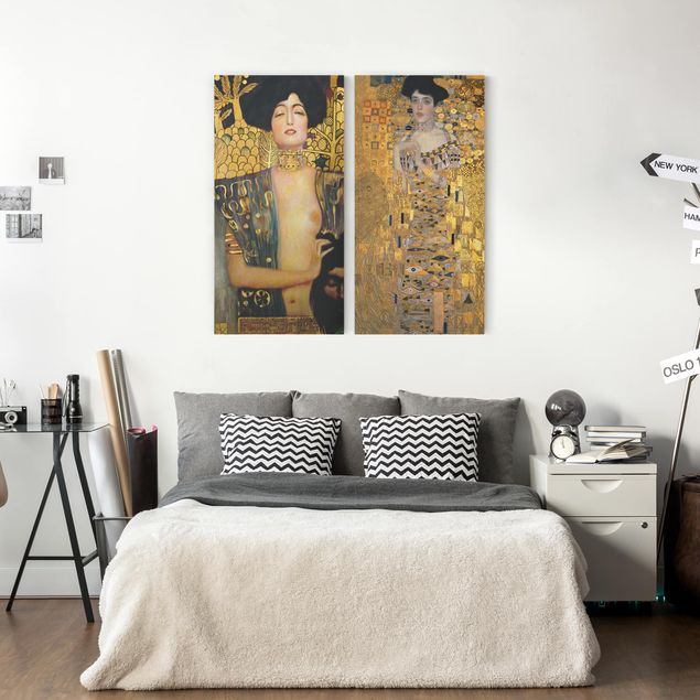 Tele vintage Gustav Klimt - Judith e Adele