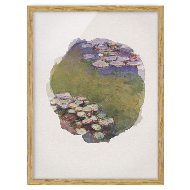 Poster con cornice - Acquerelli - Claude Monet - Ninfee