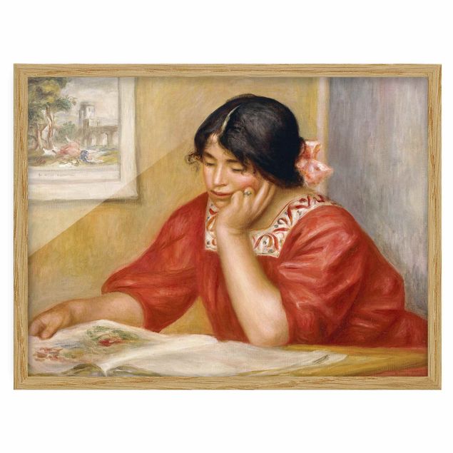 Poster con cornice - Auguste Renoir - Leontine Reading - Orizzontale 3:4