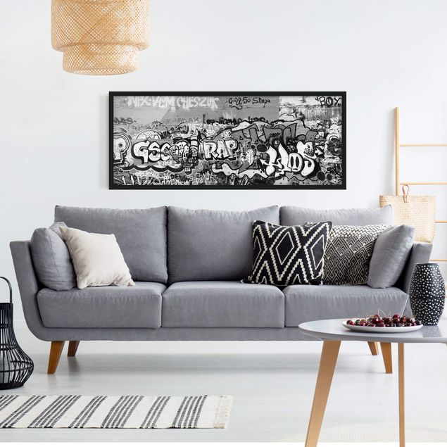 Poster con cornice - Art Graffiti - Panorama formato orizzontale