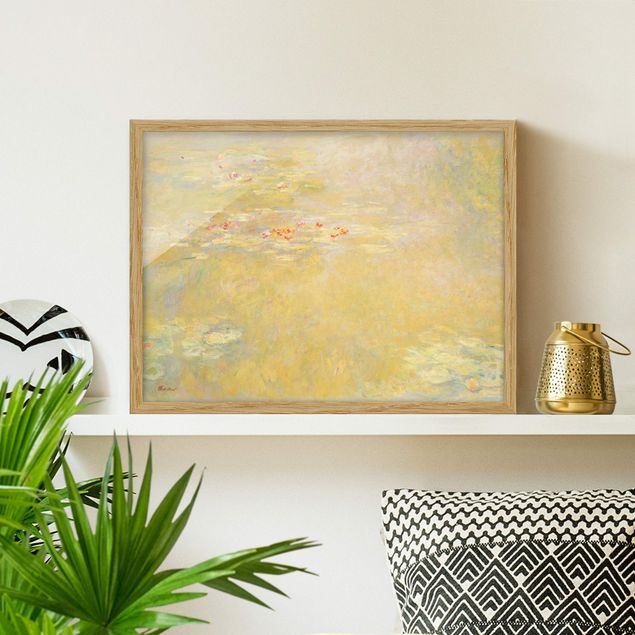 Poster con cornice - Claude Monet - Water Lily Pond - Orizzontale 3:4