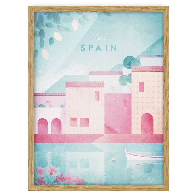 Poster con cornice - Poster di viaggio - Spagna - Verticale 4:3