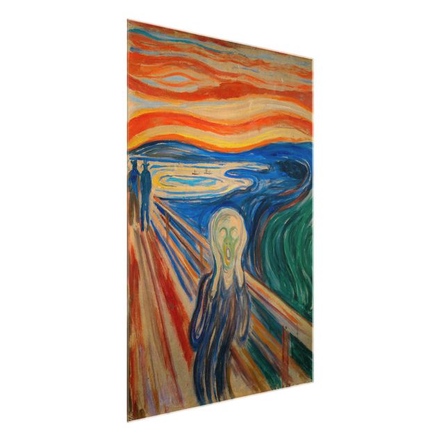 Quadro in vetro - Edvard Munch - L'urlo - Verticale 4:3