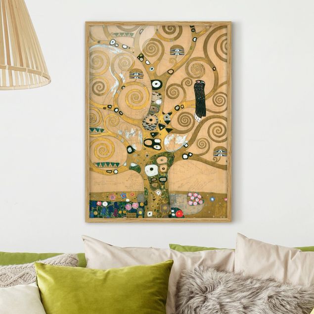 Poster con cornice - Gustav Klimt - L'albero della vita - Verticale 4:3