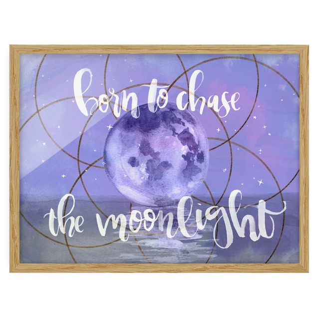 Poster con cornice - Moon Child - Moonlight - Orizzontale 3:4