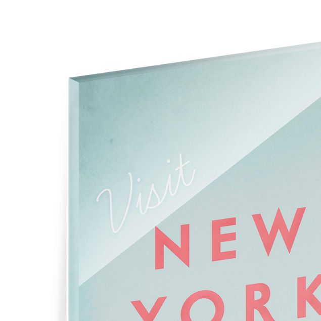 Quadro in vetro - Poster Viaggi - New York - Verticale 4:3