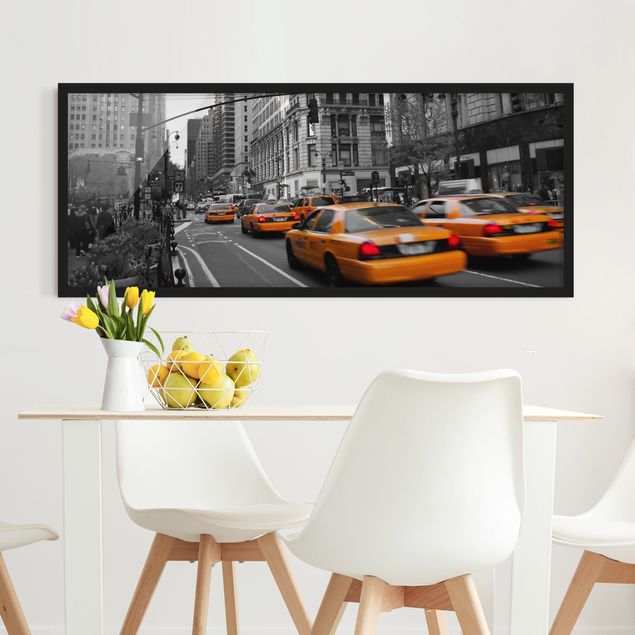 Poster con cornice - New York, New York! - Panorama formato orizzontale