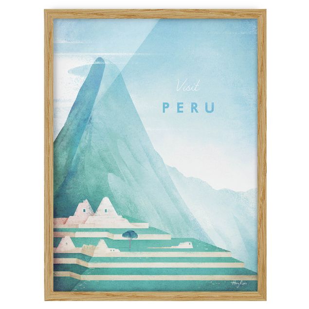 Poster con cornice - Poster di viaggio - Perù - Verticale 4:3