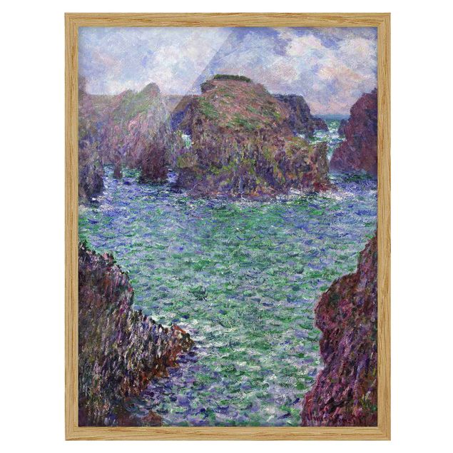 Poster con cornice - Claude Monet - Port-Goulphar, Belle-Île - Verticale 4:3