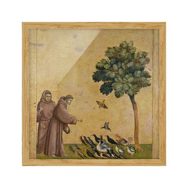 Poster con cornice - Giotto Di Bondone - Saint Francis - Quadrato 1:1
