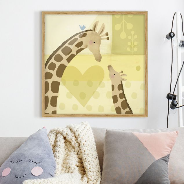 stampe animali Io e la mamma - Giraffe