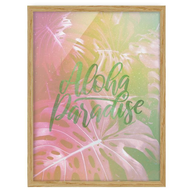 Poster con cornice - Rainbow - Aloha Paradise