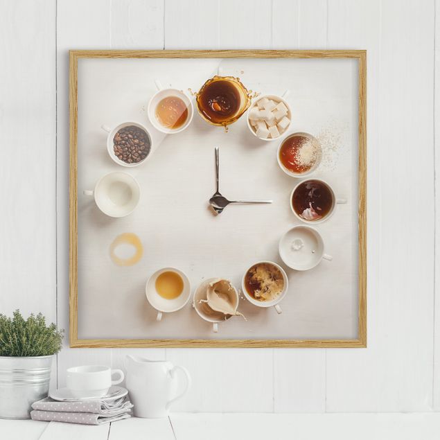 Poster con cornice - Coffee Time - Quadrato 1:1