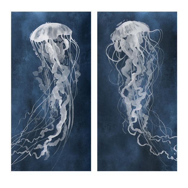 Quadri su tela Danza delle meduse Set I