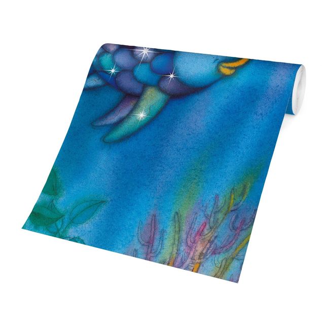 carta da parati per centri estetici Il pesce arcobaleno - Soli nel vasto oceano
