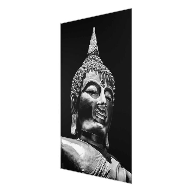 Quadro in vetro - Buddha Statue Viso - Verticale 3:2