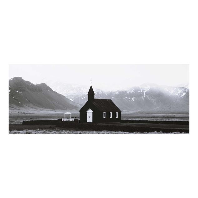 Quadro in vetro - La chiesa nera