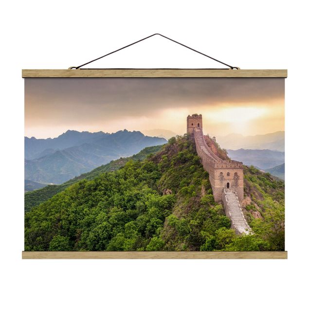 Foto su tessuto da parete con bastone - La muraglia cinese infinita - Orizzontale 3:2