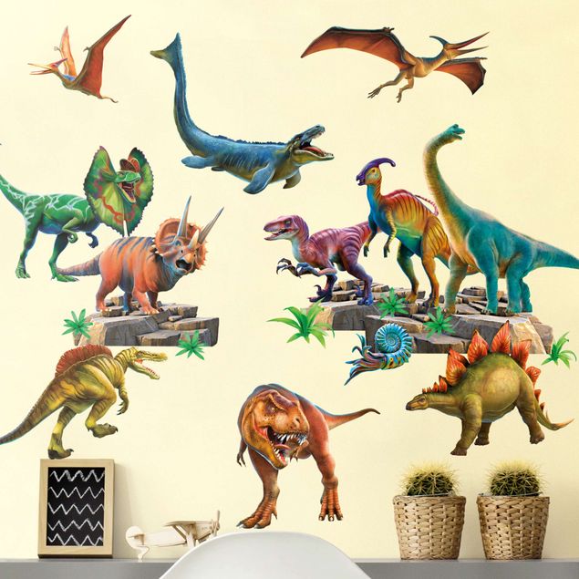 Adesivo murale - Dinosaur Mega Set.