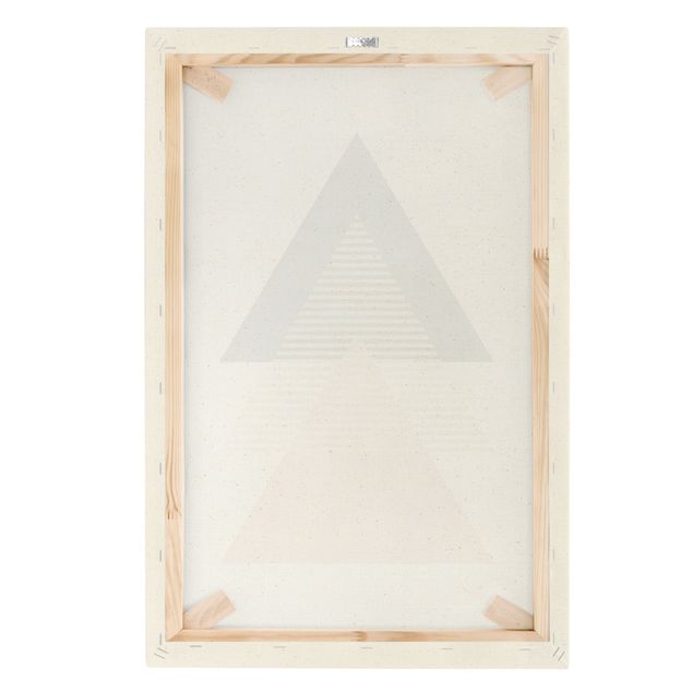 Quadro su tela naturale - I triangoli - Formato verticale 2:3