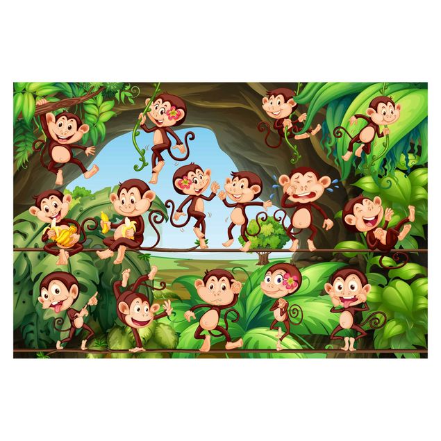 Carta da parati - Jungle Monkeys Largo