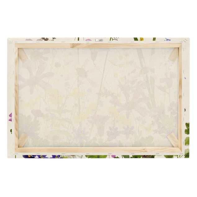 Quadro su tela naturale - Prato di fiori profumati - Formato orizzontale 3:2