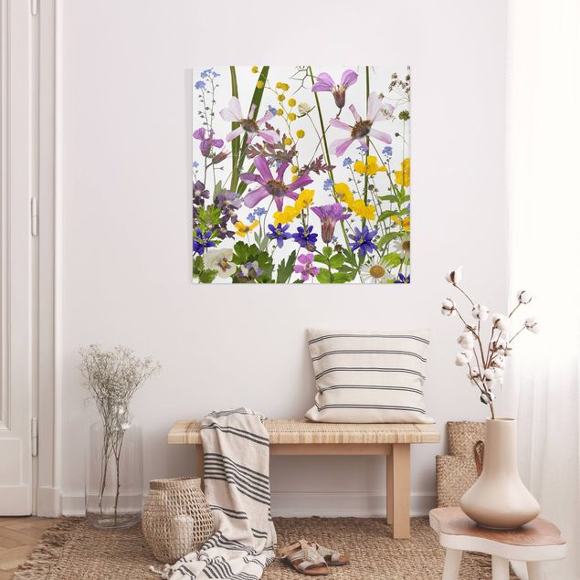 Riproduzione quadri su tela Prato di fiori profumati