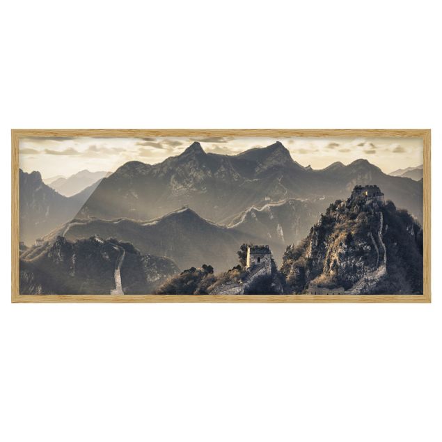 Poster con cornice - La Grande Muraglia Cinese - Panorama formato orizzontale