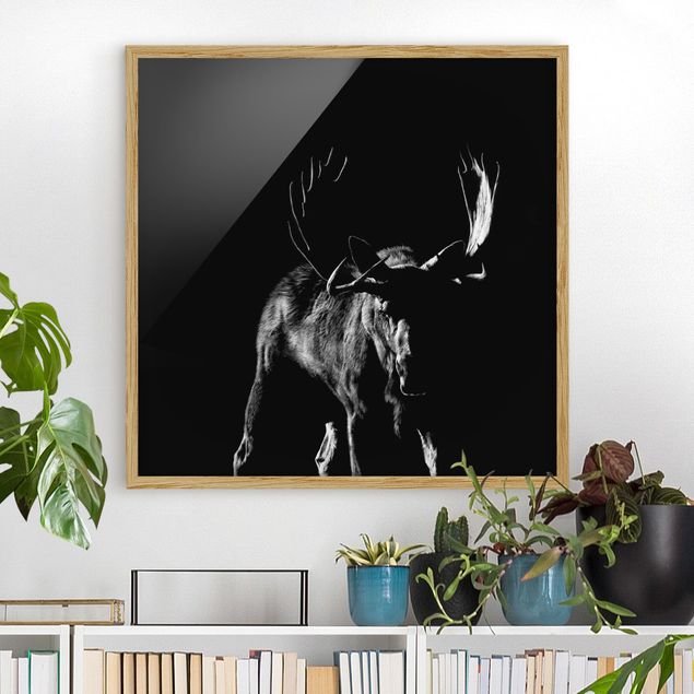 quadro astratto moderno Toro al buio