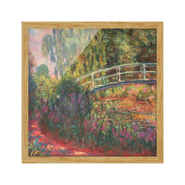 Poster con cornice - Claude Monet - Ponte giapponese di Giverny - Quadrato 1:1
