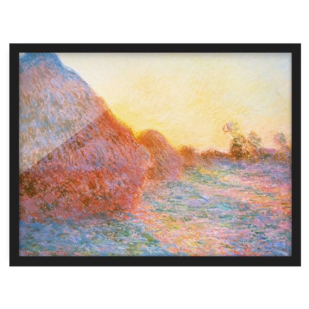 Poster con cornice - Claude Monet - Straw Barn - Orizzontale 3:4