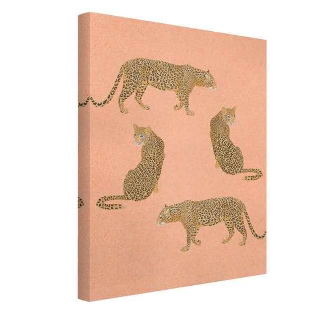 Tele tigre Illustrazione - Leopardo Rosa Pittura