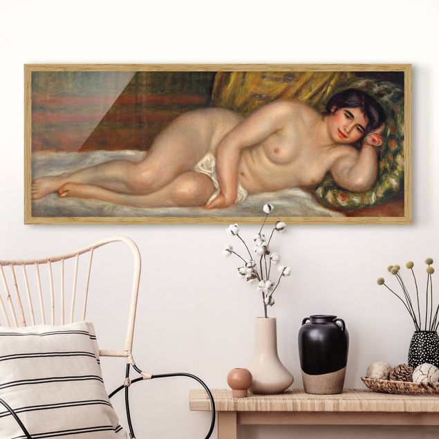 Poster con cornice - Auguste Renoir - Reclining Nude - Panorama formato orizzontale
