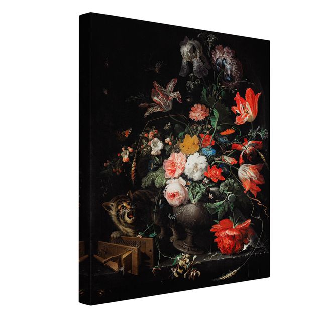 Riproduzione quadri su tela Abraham Mignon - Il bouquet rovesciato