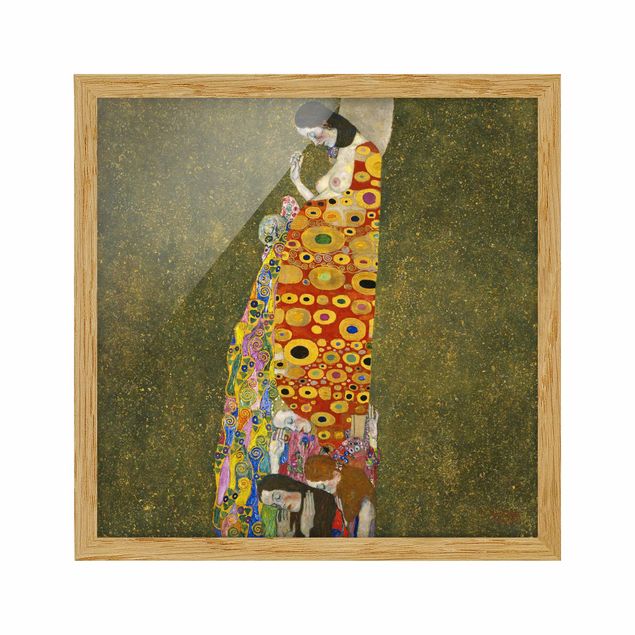 Poster con cornice - Gustav Klimt - Speranza II