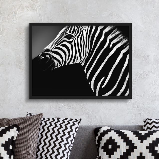 Quadri astratti Zebra Safari Art