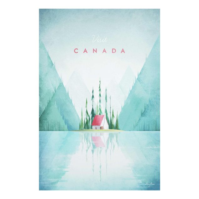 Quadro in vetro - Poster di viaggio - Canada - Verticale 3:2