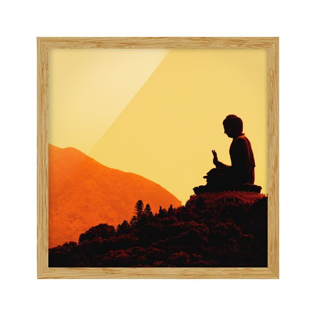 Poster con cornice - Resting Buddha - Quadrato 1:1