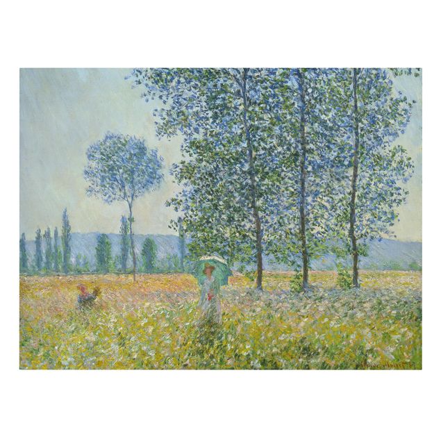 Quadri su tela Claude Monet - Campi in primavera