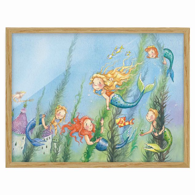Poster con cornice - Matilda The Mermaid Princess - Orizzontale 3:4