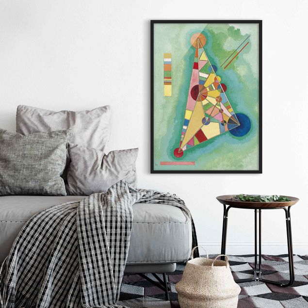 Poster con cornice - Wassily Kandinsky - Variegation In The Triangle - Verticale 4:3