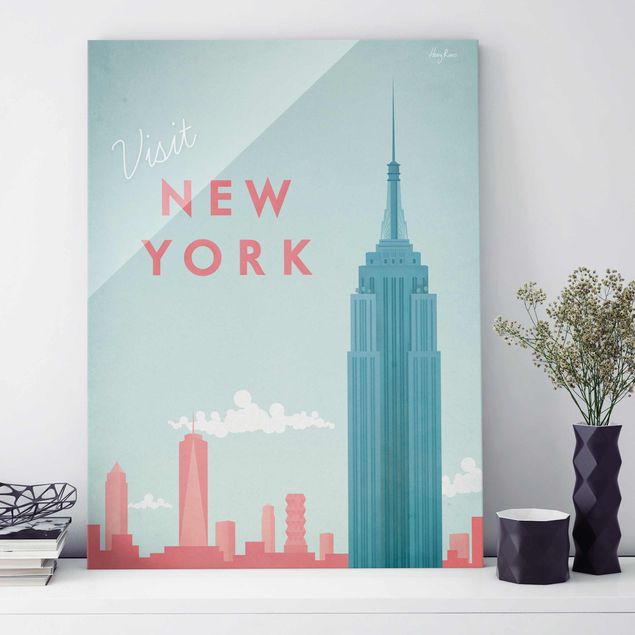 Lavagna magnetica vetro Poster di viaggio - New York