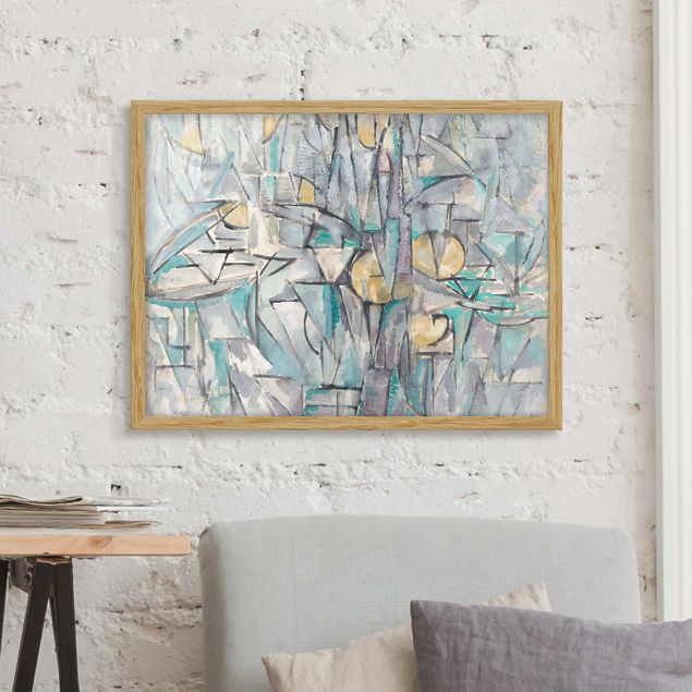 quadro astratto moderno Piet Mondrian - Composizione X