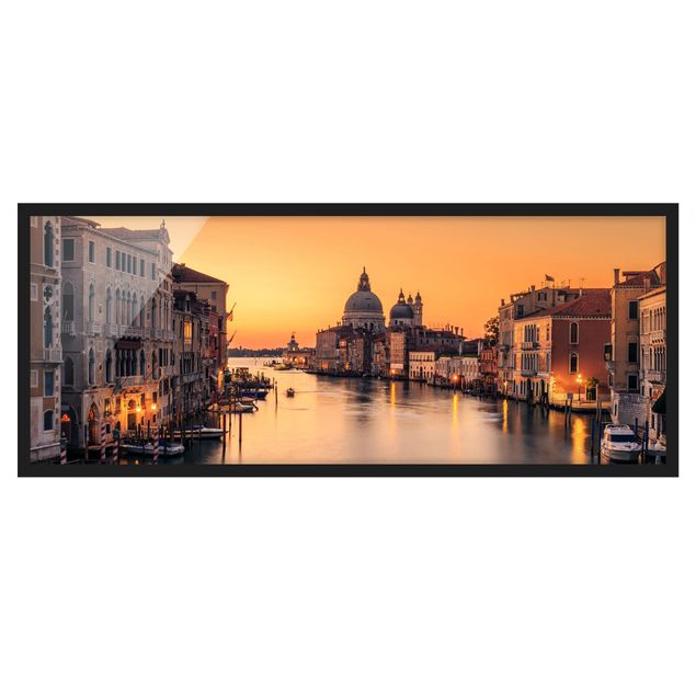 Poster con cornice - d'oro Venezia - Panorama formato orizzontale