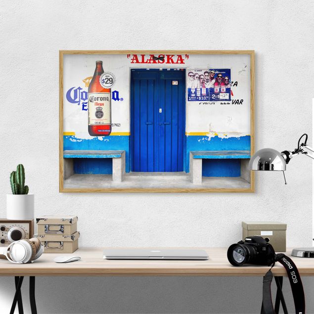 Poster con cornice - ALASKA Blue Bar - Orizzontale 3:4