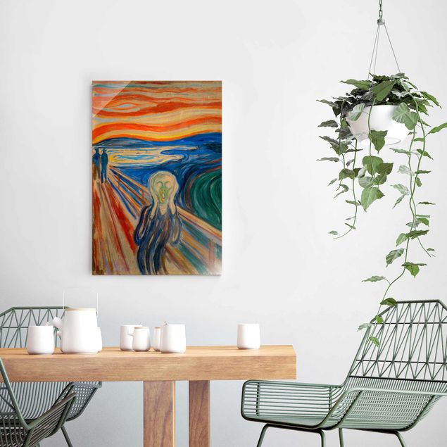 Lavagna magnetica vetro Edvard Munch - L'urlo