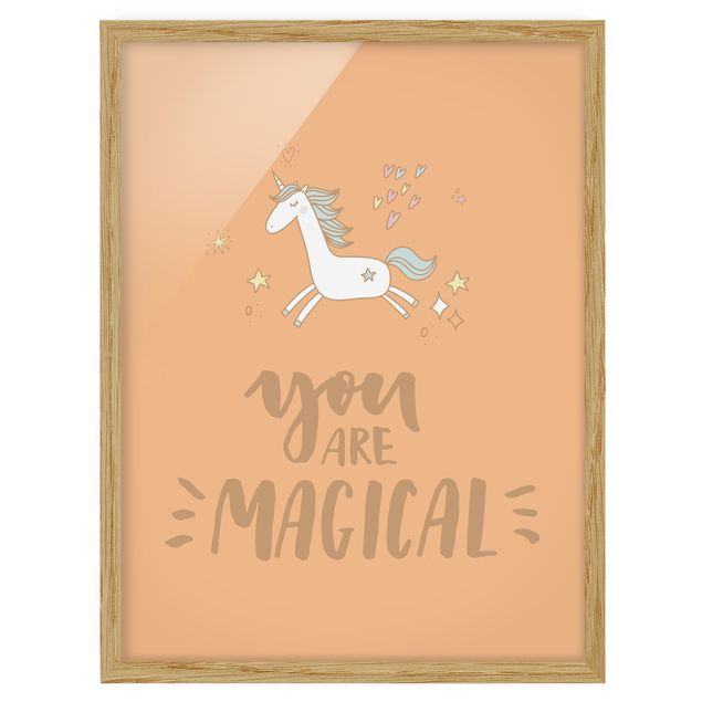 Poster con cornice - You Are Magical Unicorn - Verticale 4:3