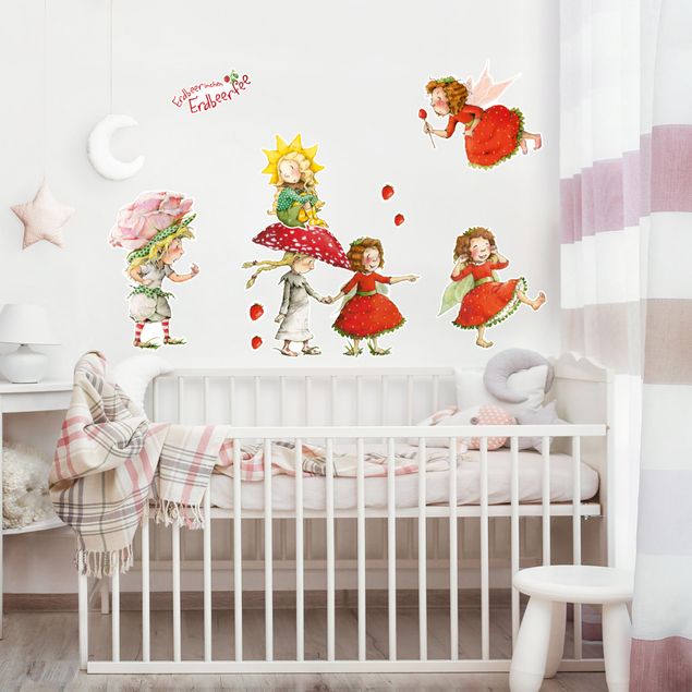 Adesivo murale - Strawberrings Strawberry Faire - Strawberats, Ida e Eleni Sticker Set
