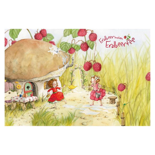 Carta da parati - The Strawberry Fairy - Under the raspberry bush