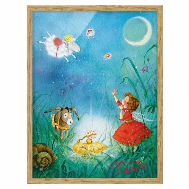Poster con cornice - The Strawberry Fairy - Sleeping Taxi - Verticale 4:3
